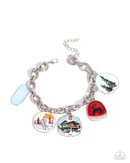 Lodge Look - Multi Charm Bracelet - Paparazzi Accessories