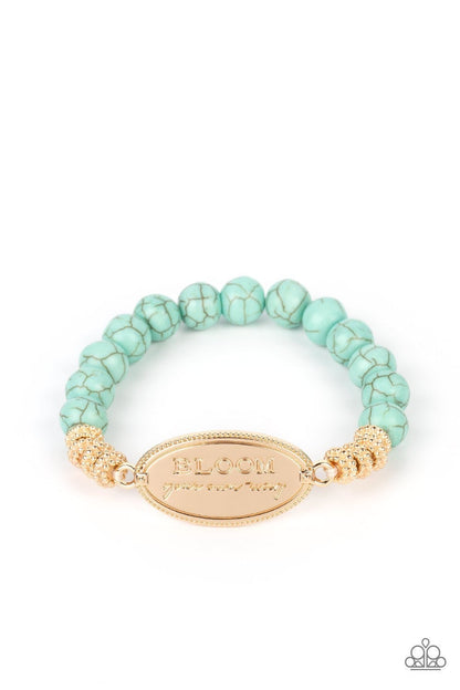 Bedouin Bloom - Gold Bracelet - Paparazzi Accessories