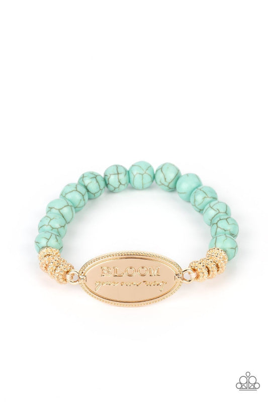 Bedouin Bloom - Gold Bracelet - Paparazzi Accessories