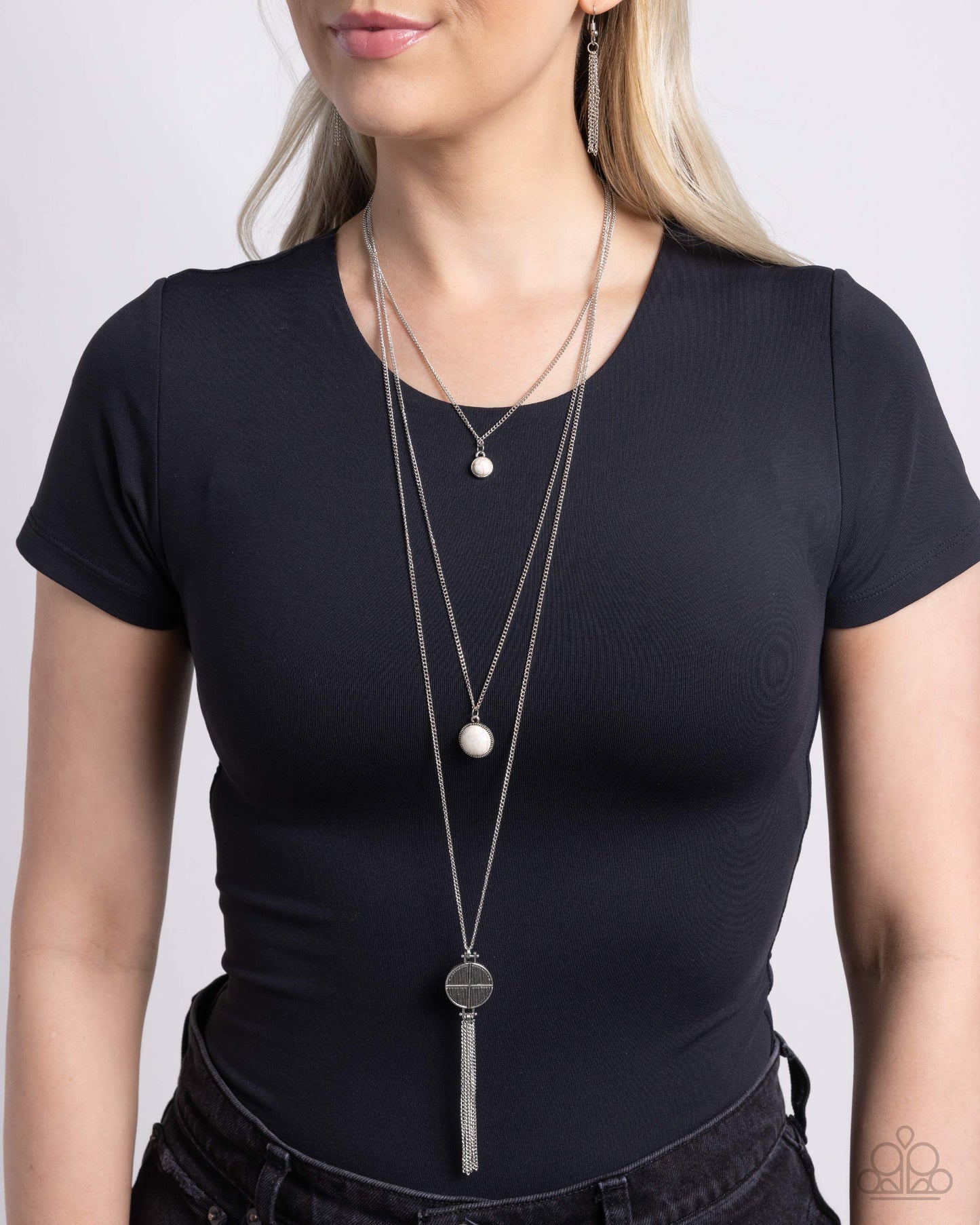 Life Is A Voyage - White Necklace - Paparazzi Accessories