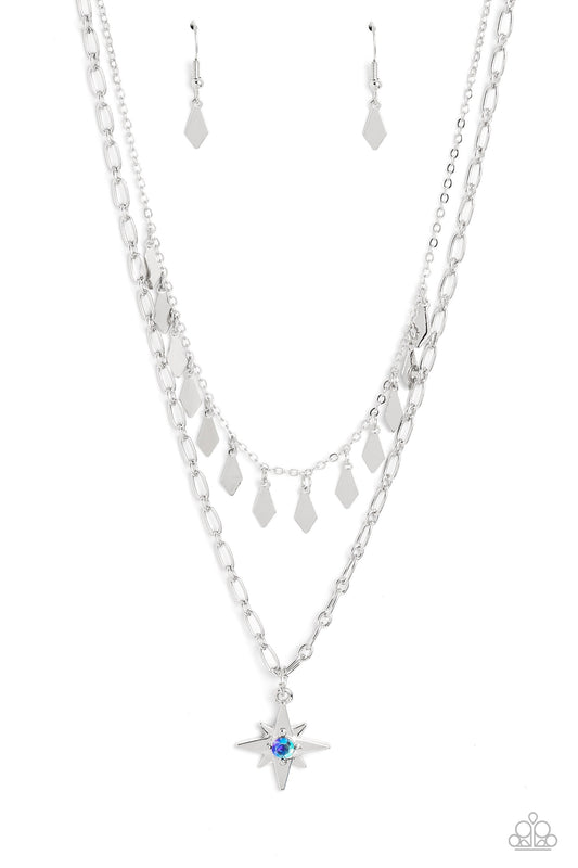 The Second Star To The LIGHT - Blue Necklace - Paparazzi Accessories