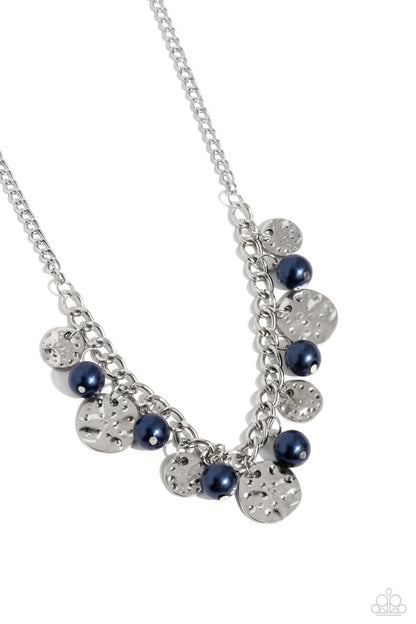 Seaside Sophistication - Blue Pearl Necklace - Paparazzi Accessories