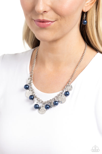 Seaside Sophistication - Blue Pearl Necklace - Paparazzi Accessories