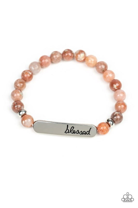 Simply Blessed - Multi Stone Stretchy Bracelet - Paparazzi Accessories