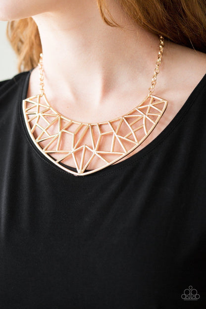 Strike While HAUTE - Gold Necklace - Paparazzi Accessories