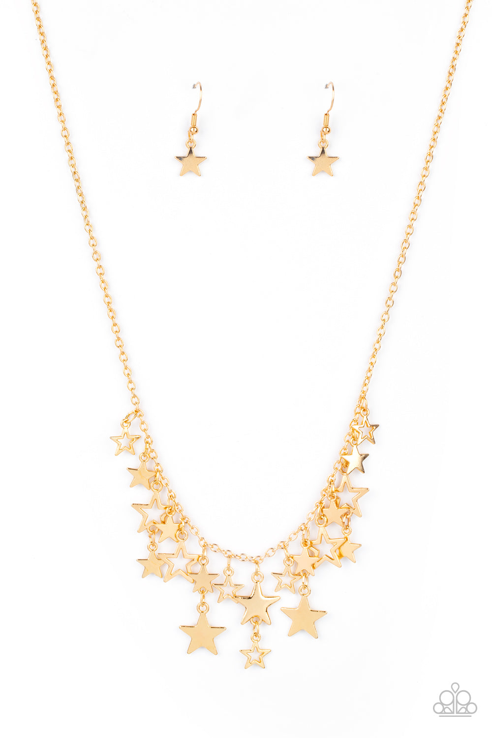 Stellar Stardom - Gold Necklace - Paparazzi Accessories