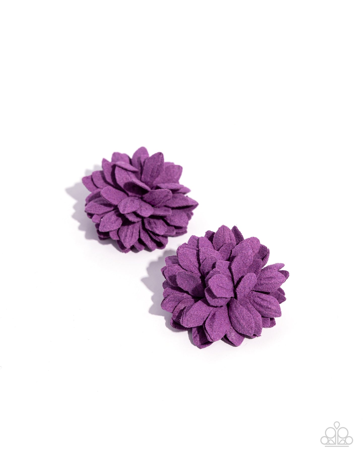 Paper Paradise - Purple Flower Hair Clips - Paparazzi Accessories