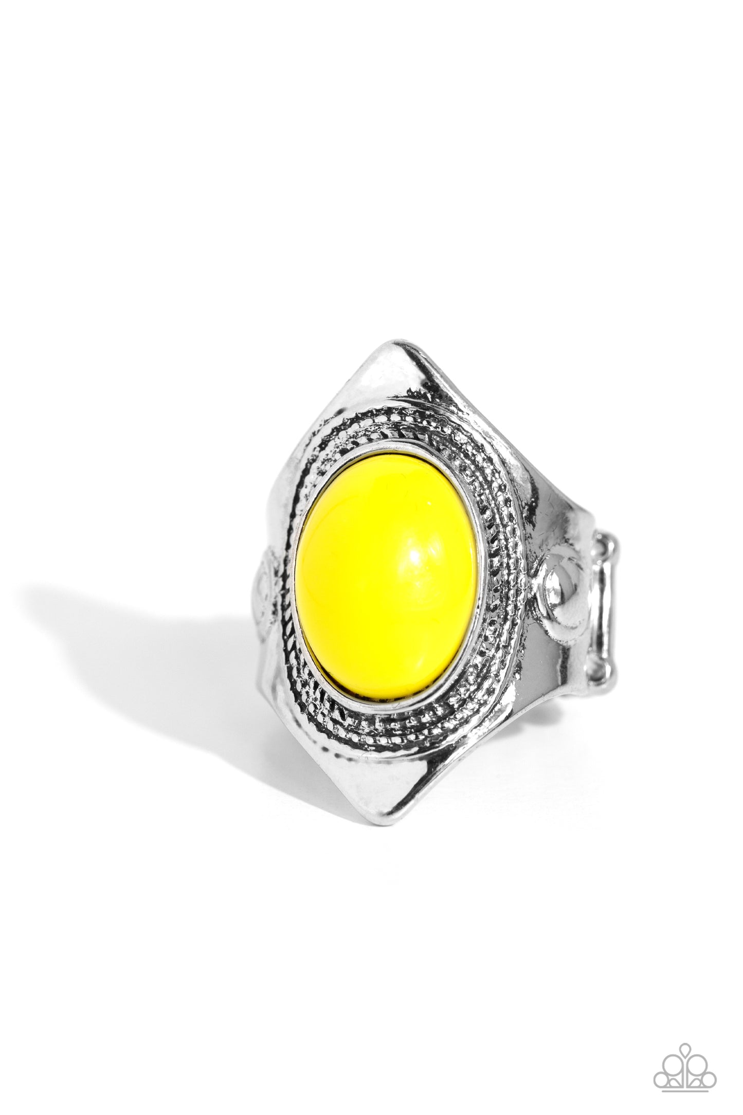 Safari Sightseer - Yellow Ring - Paparazzi Accessories