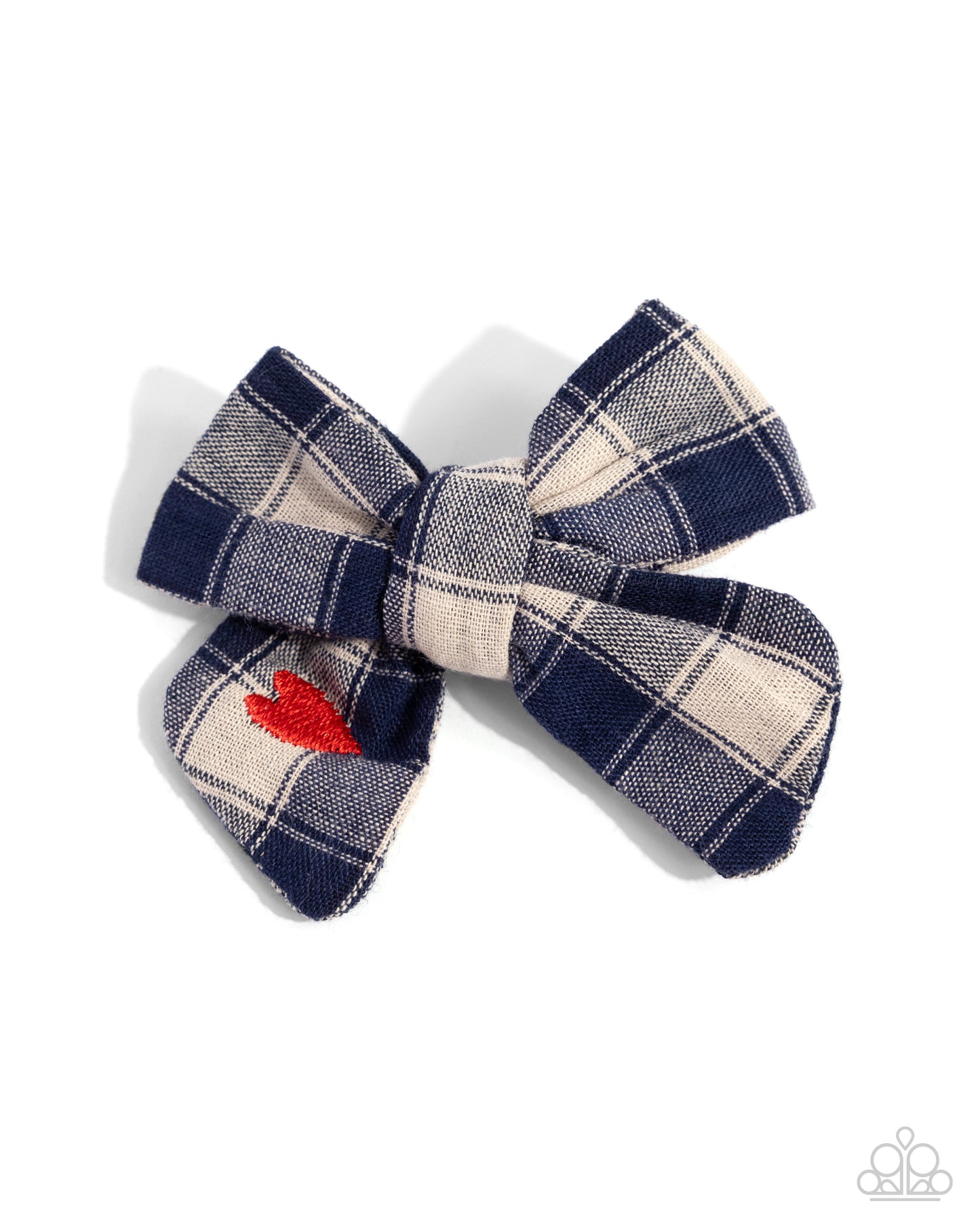Plaid Picnic - Blue Hair Bow - Paparazzi Accessories