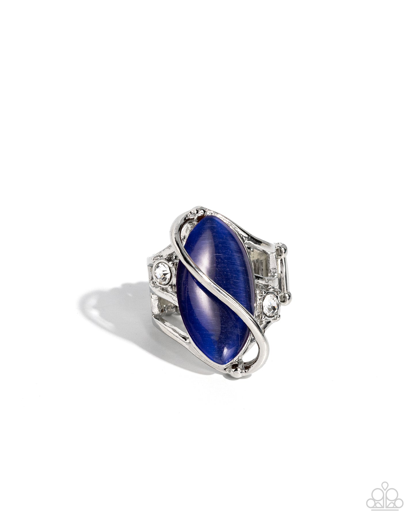 Enlightened Elegance - Blue Cat's Eye Stone Ring - Paparazzi Accessories