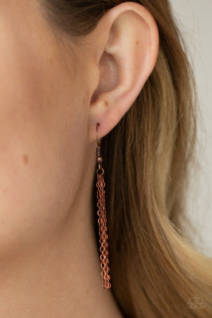 Choose Faith - Copper - Pendant Necklace - Paparazzi Accessories