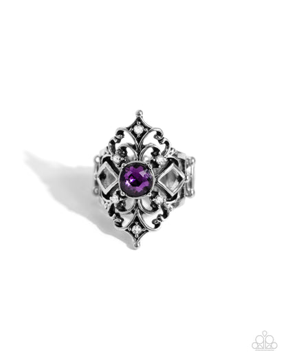 Iconic Insignia - Purple Ring - Paparazzi Accessories