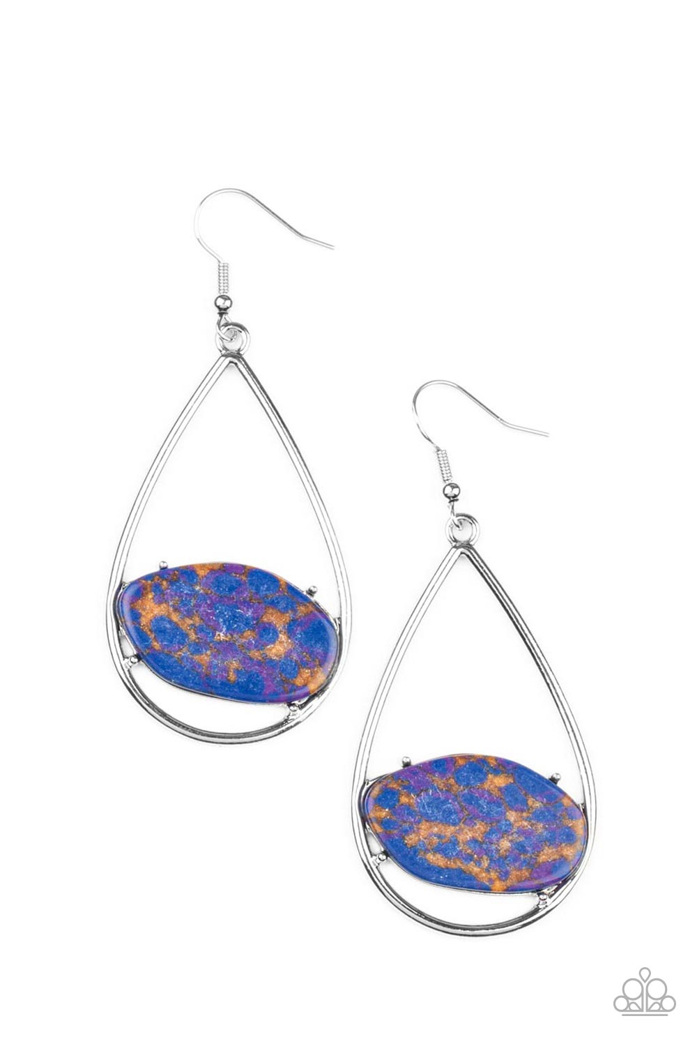 Tropical Terrazzo - Multi Stone Earrings - Paparazzi Accessories