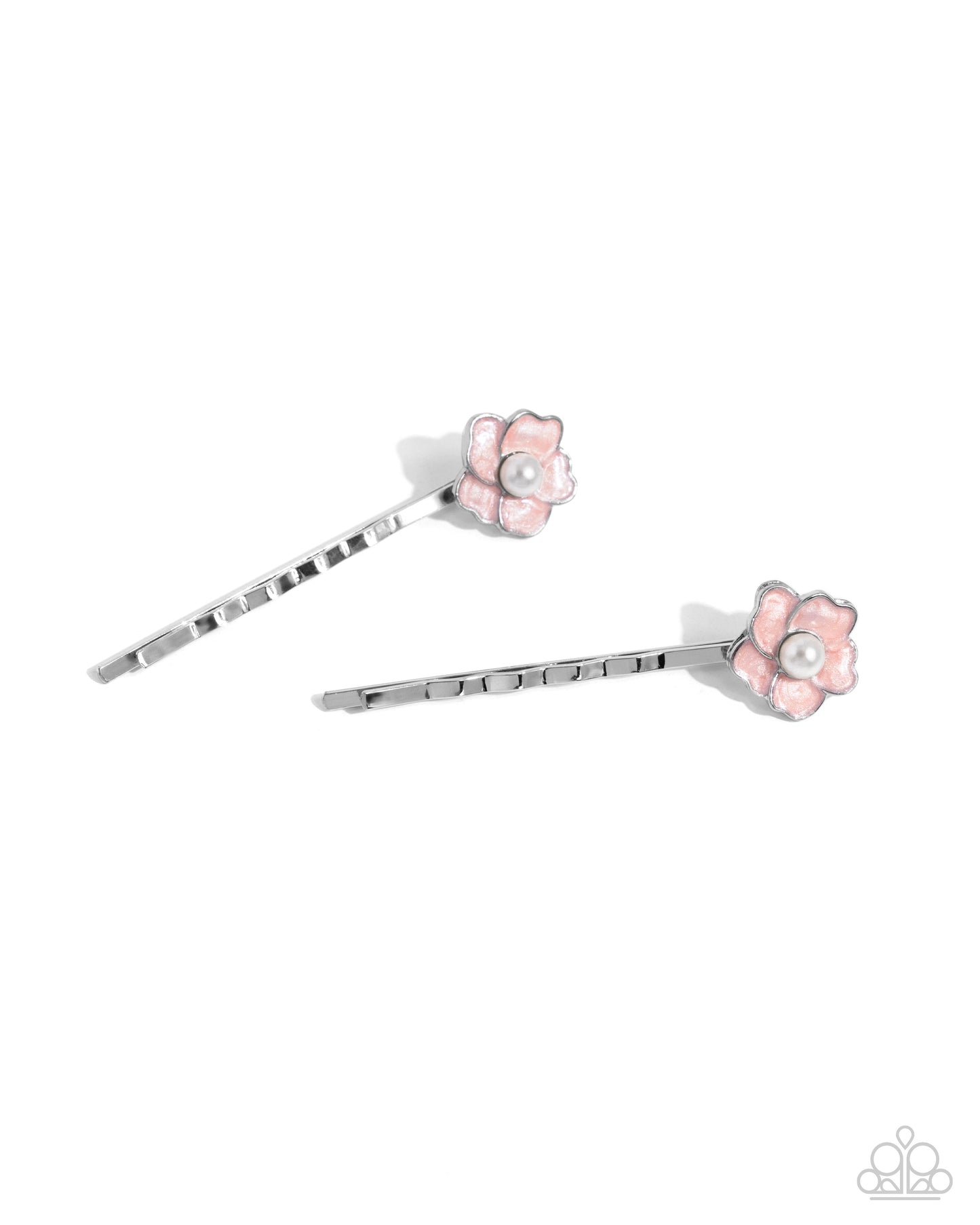 Really GROWING Places - Pink Flower Bobby Pins - Paparazzi Accessories