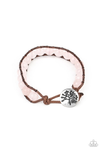 Seasonal Bounty - Pink Rose Quartz Beads Bracelet - Paparazzi Accessories