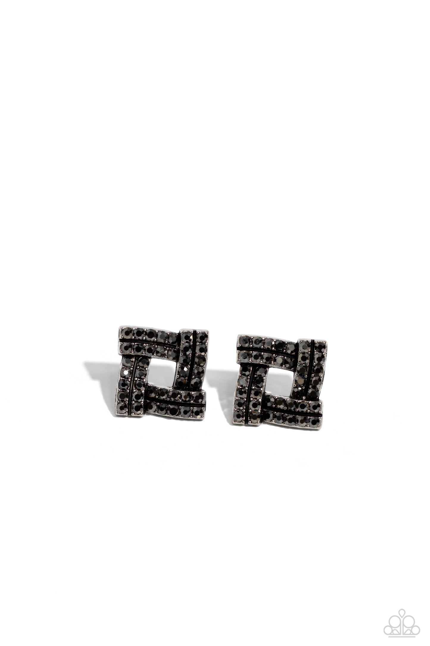 Times Square Scandalous - Silver Post Earrings - Paparazzi Accessories