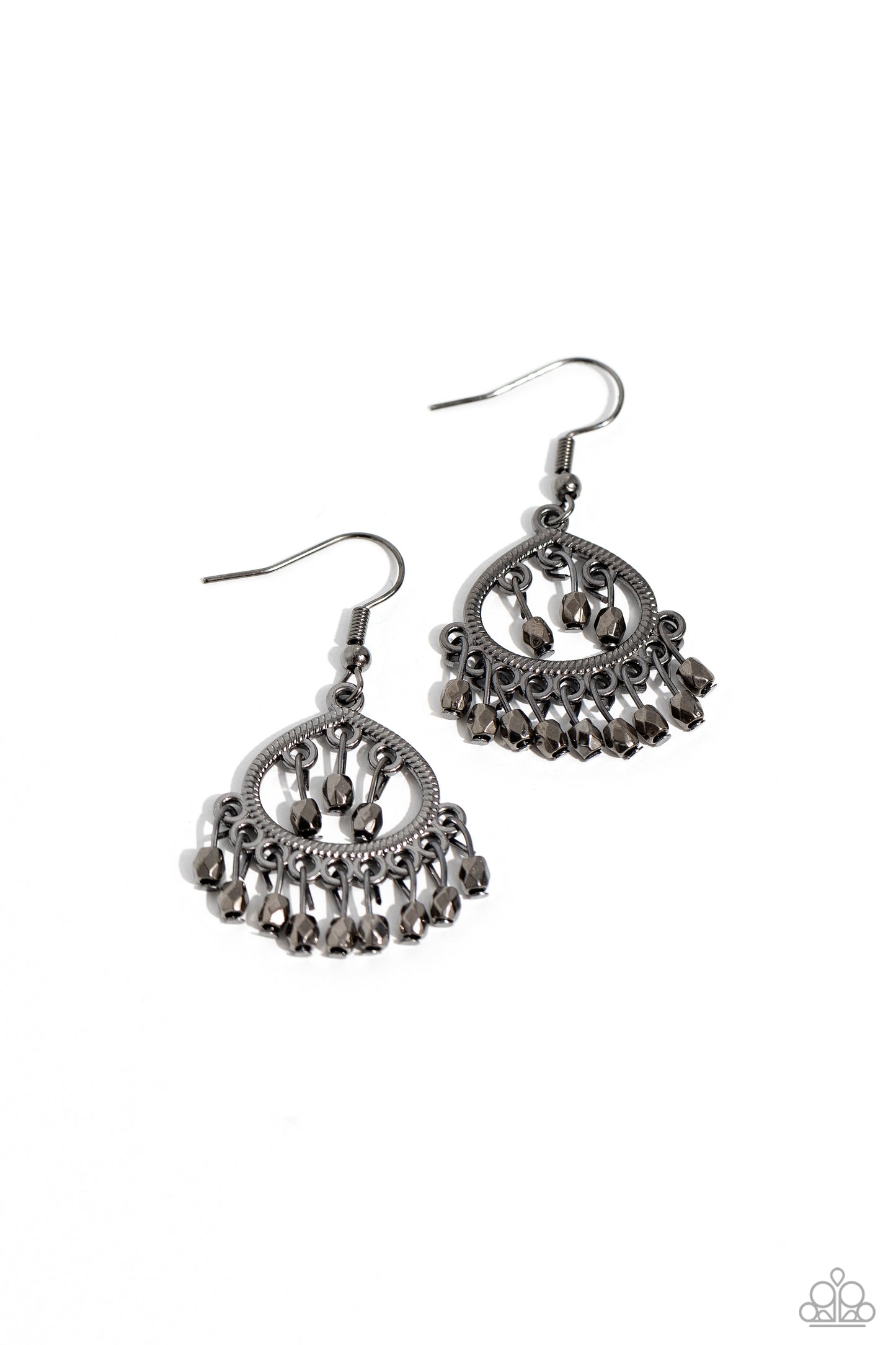 Persian Persuasion - Black Fishhook Earrings - Paparazzi Accessories