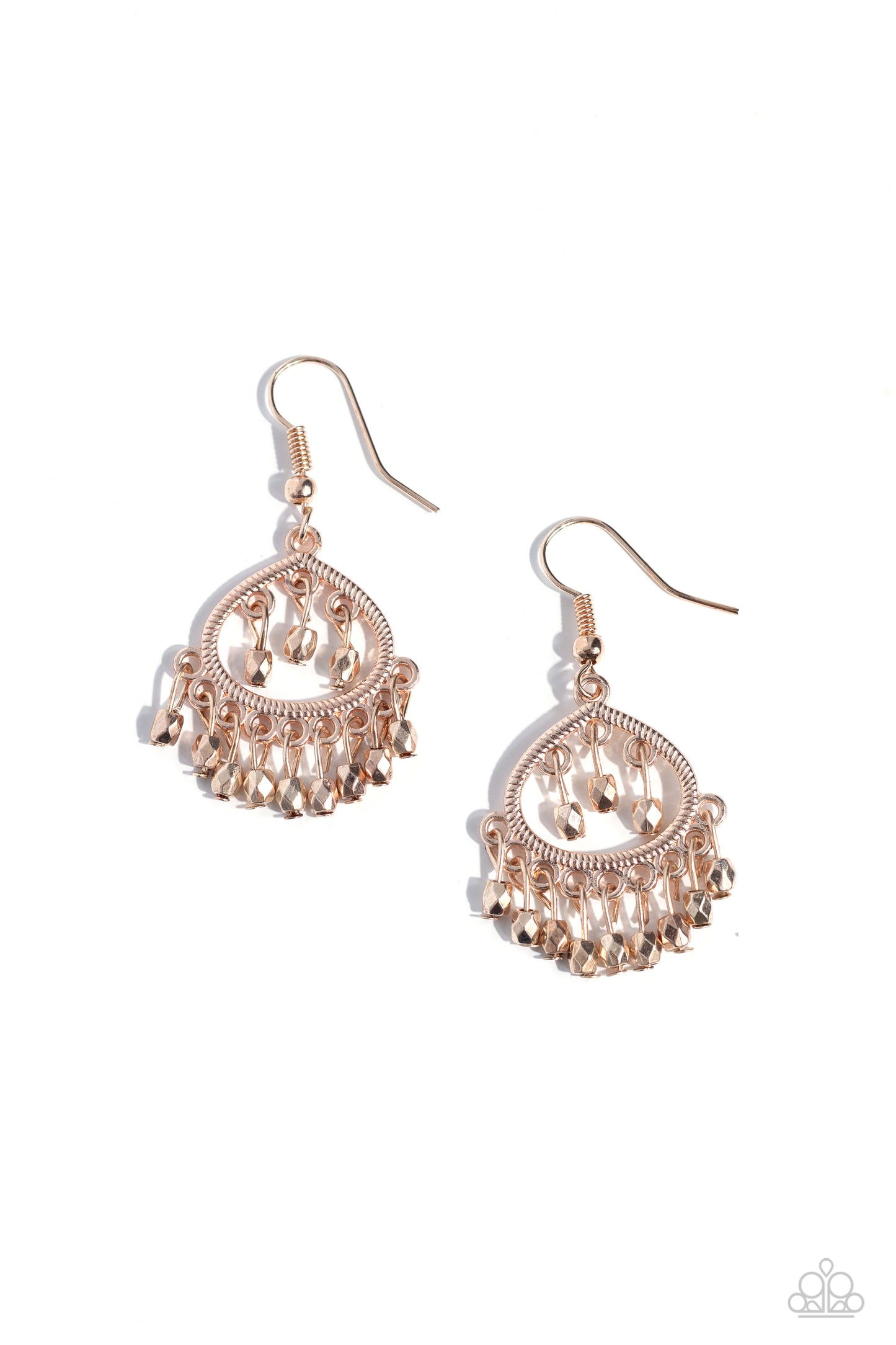 Persian Persuasion - Rose Gold Earrings - Paparazzi Accessories