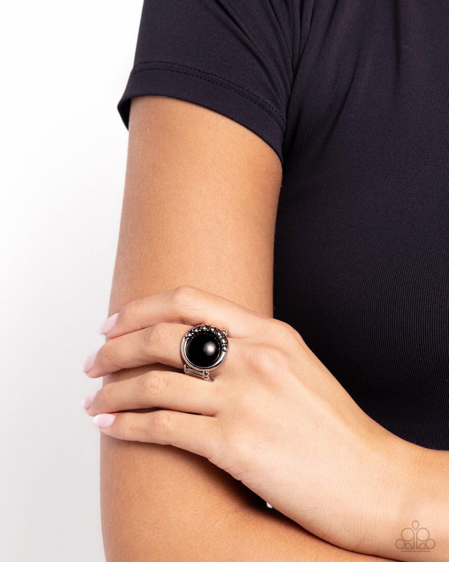 Rural Route - Black Stone Ring - Paparazzi Accessories