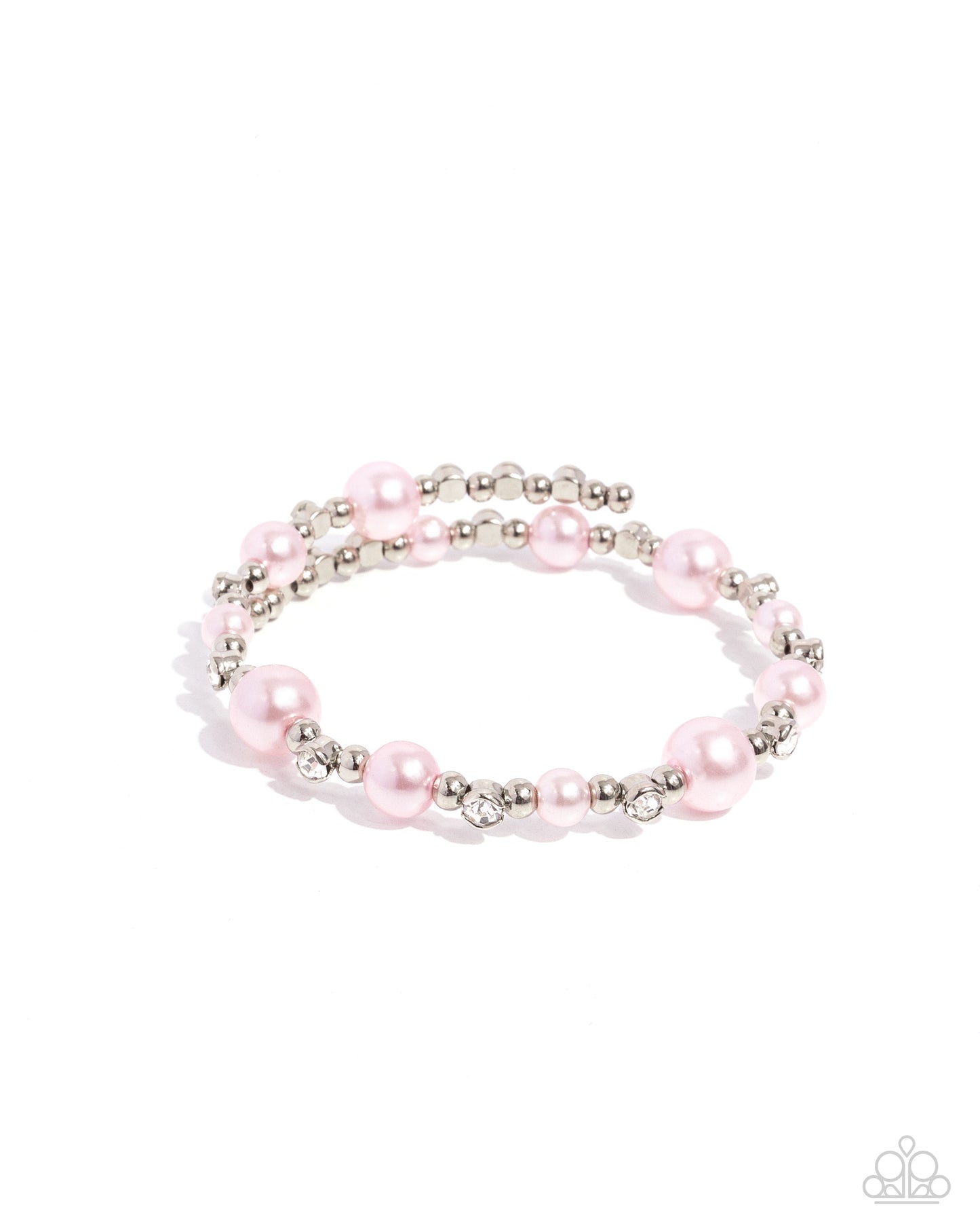 Chicly Celebrity - Pink Pearl Coil Bracelet - Paparazzi Accessories