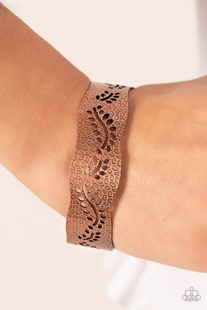 Savanna Oasis - Copper Cuff Bracelet - Paparazzi Accessories