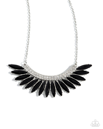 Flauntable Flamboyance - Black Necklace - Paparazzi Accessories