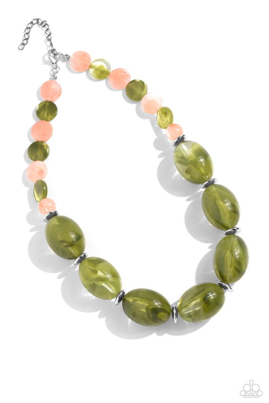 Belle of the Beach - Green Necklace - Paparazzi Accessories