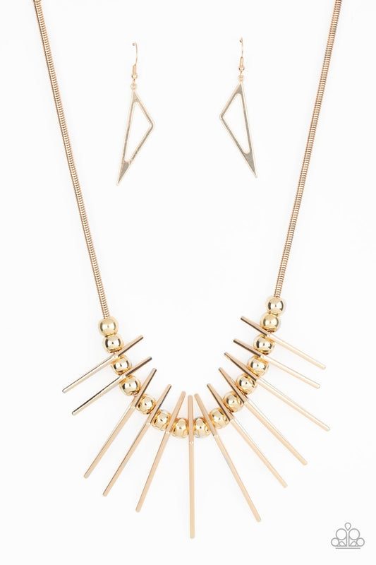 Fully Charged - Gold - Necklace