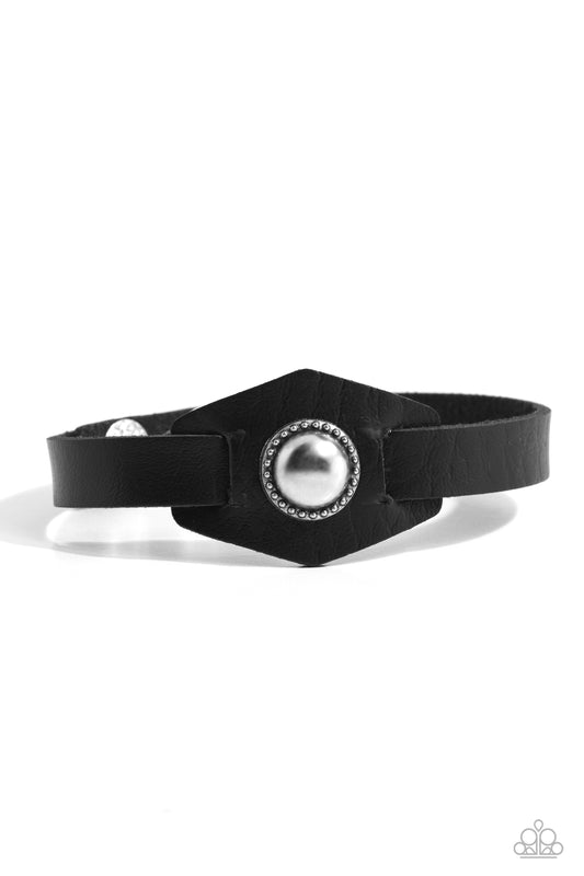 Bronx Bronco - Black Wrap Bracelet - Paparazzi Accessories