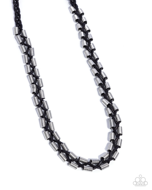 Rogue Renegade - Black Urban Necklace - Paparazzi Accessories