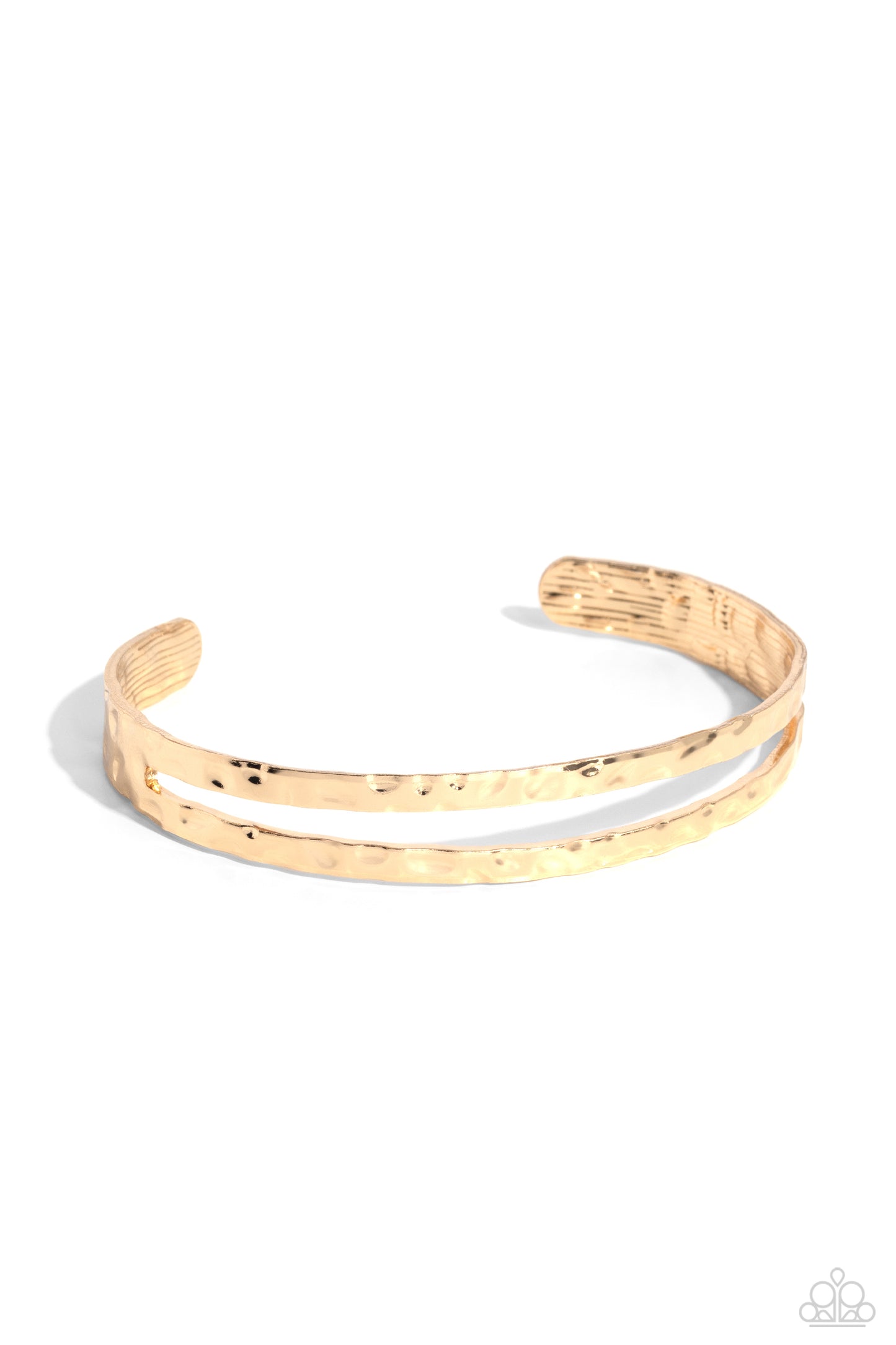 Excessive Edge - Gold Cuff Bracelet - Paparazzi Accessories