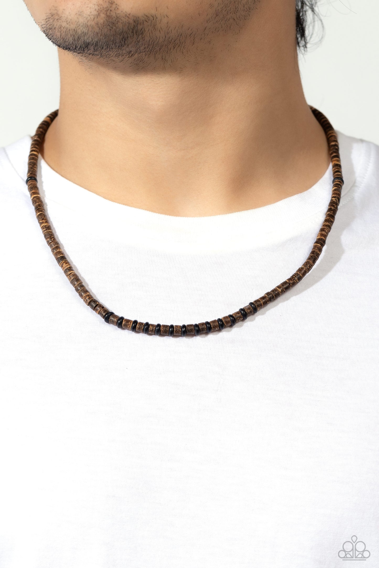 The WOOD Times - Black Urban Necklace - Paparazzi Accessories