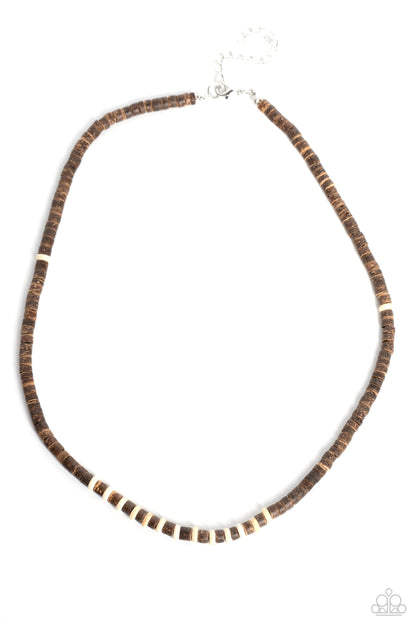 The WOOD Times - White Urban Necklace - Paparazzi Accessories