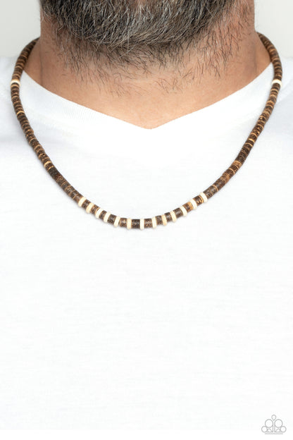 The WOOD Times - White Urban Necklace - Paparazzi Accessories