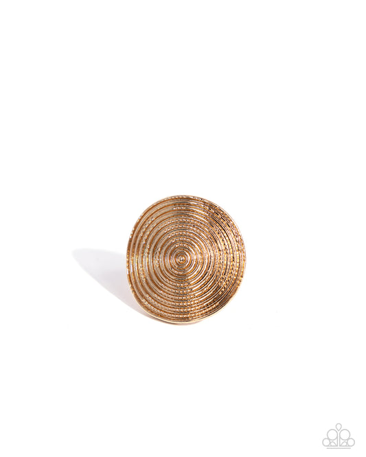 Dizzying Delight - Gold Ring - Paparazzi Accessories