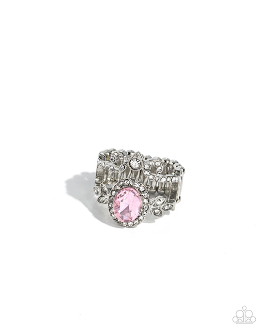 Parisian Pinnacle - Pink Ring - Paparazzi Accessories