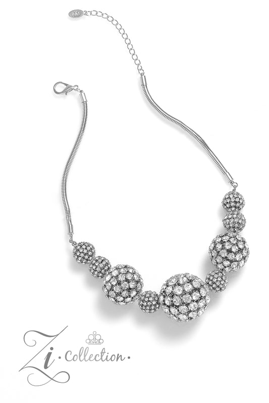 Undaunted - White Zi Collection Necklace - Paparazzi Accessories