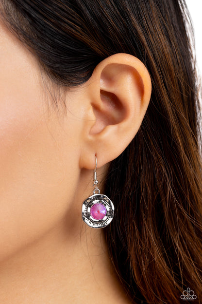 Treasure Chest Couture - Pink UV Shimmer Necklace - Paparazzi Accessories