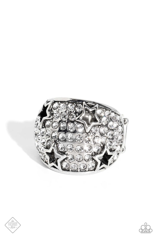 Reliable Radiance - White Star Ring - Paparazzi Accessories