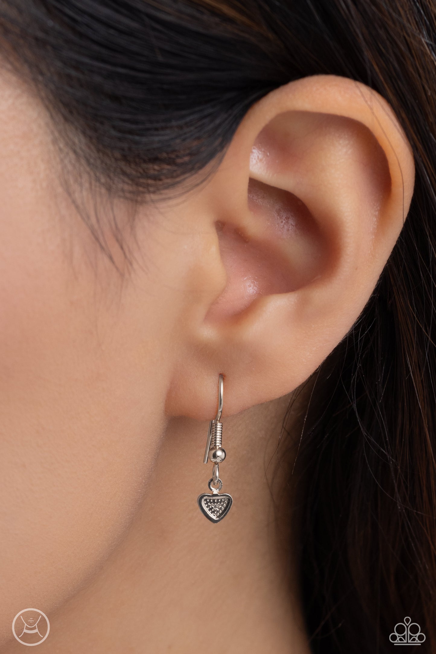 Cupid Catwalk - Silver Hearts Choker Necklace - Paparazzi Accessories