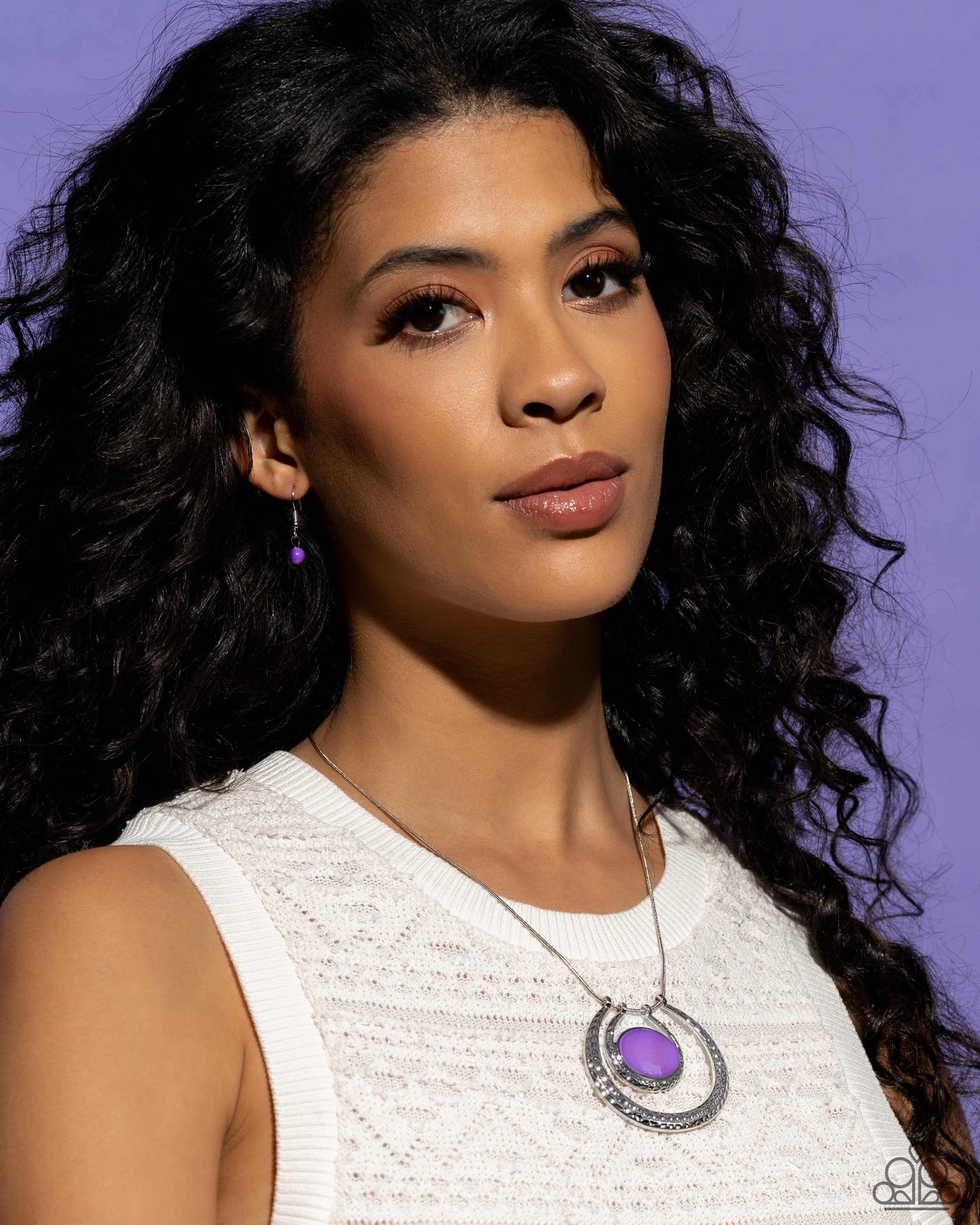 If the HORSESHOE Fits - Purple Necklace - Paparazzi Accessories