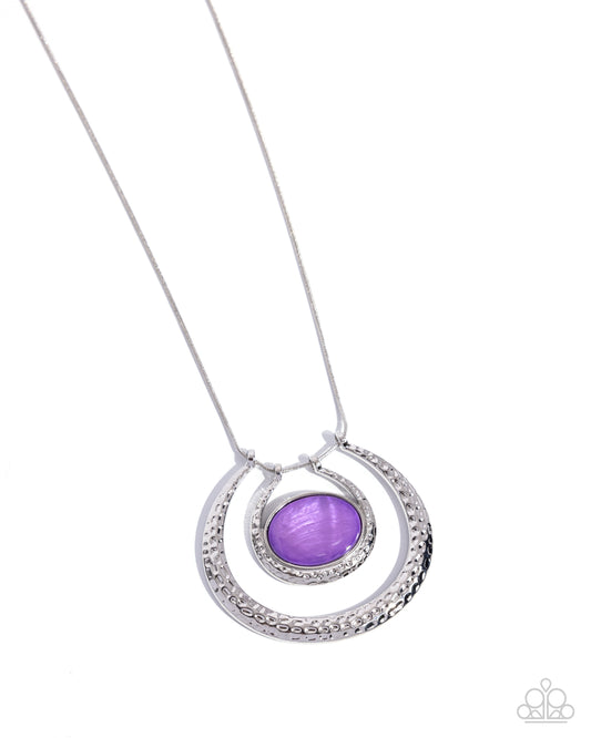 If the HORSESHOE Fits - Purple Necklace - Paparazzi Accessories