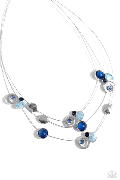 Affectionate Array - Blue Necklace - Paparazzi Accessories