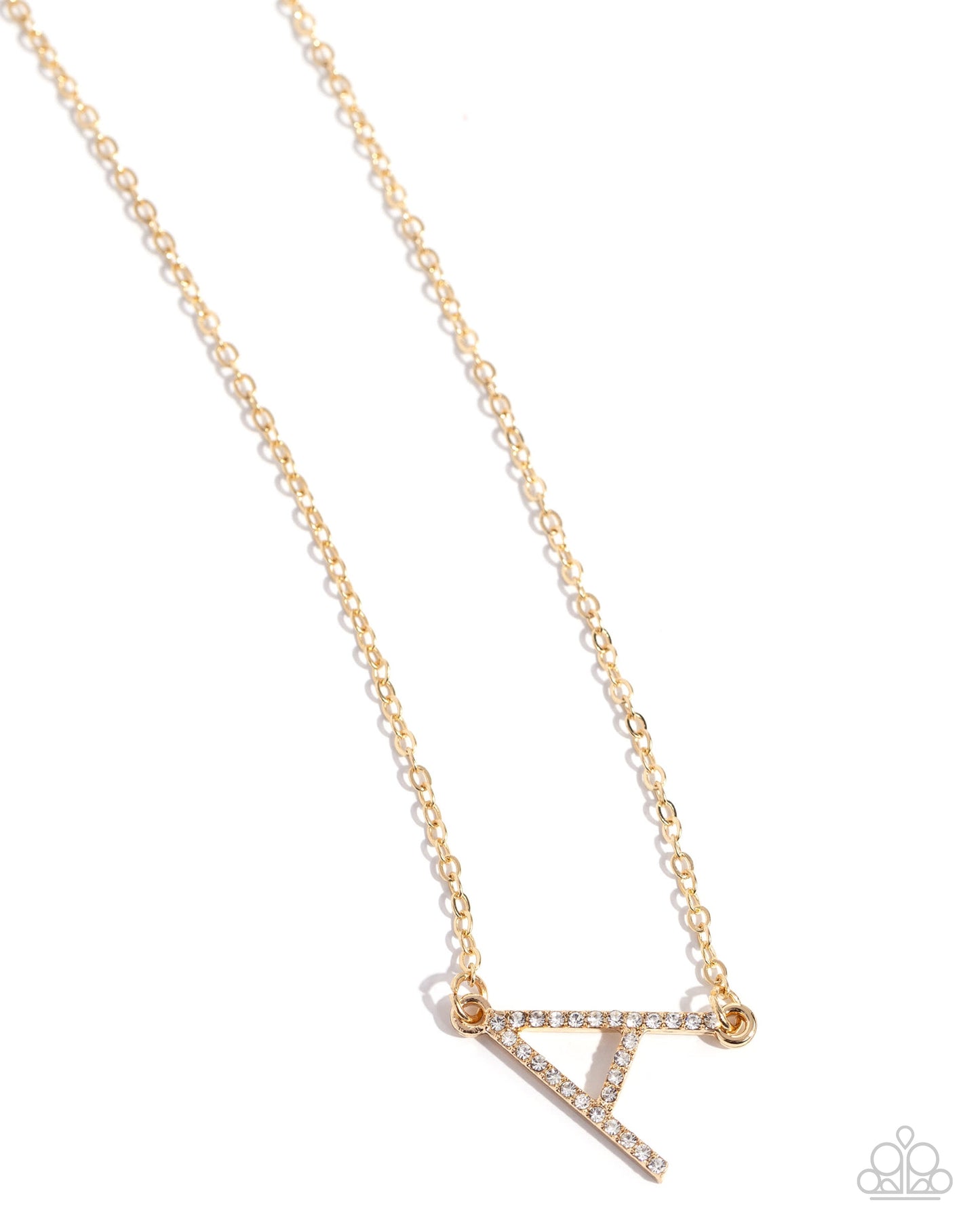 INITIALLY Yours - Gold Initial A Necklace - Paparazzi Accessories