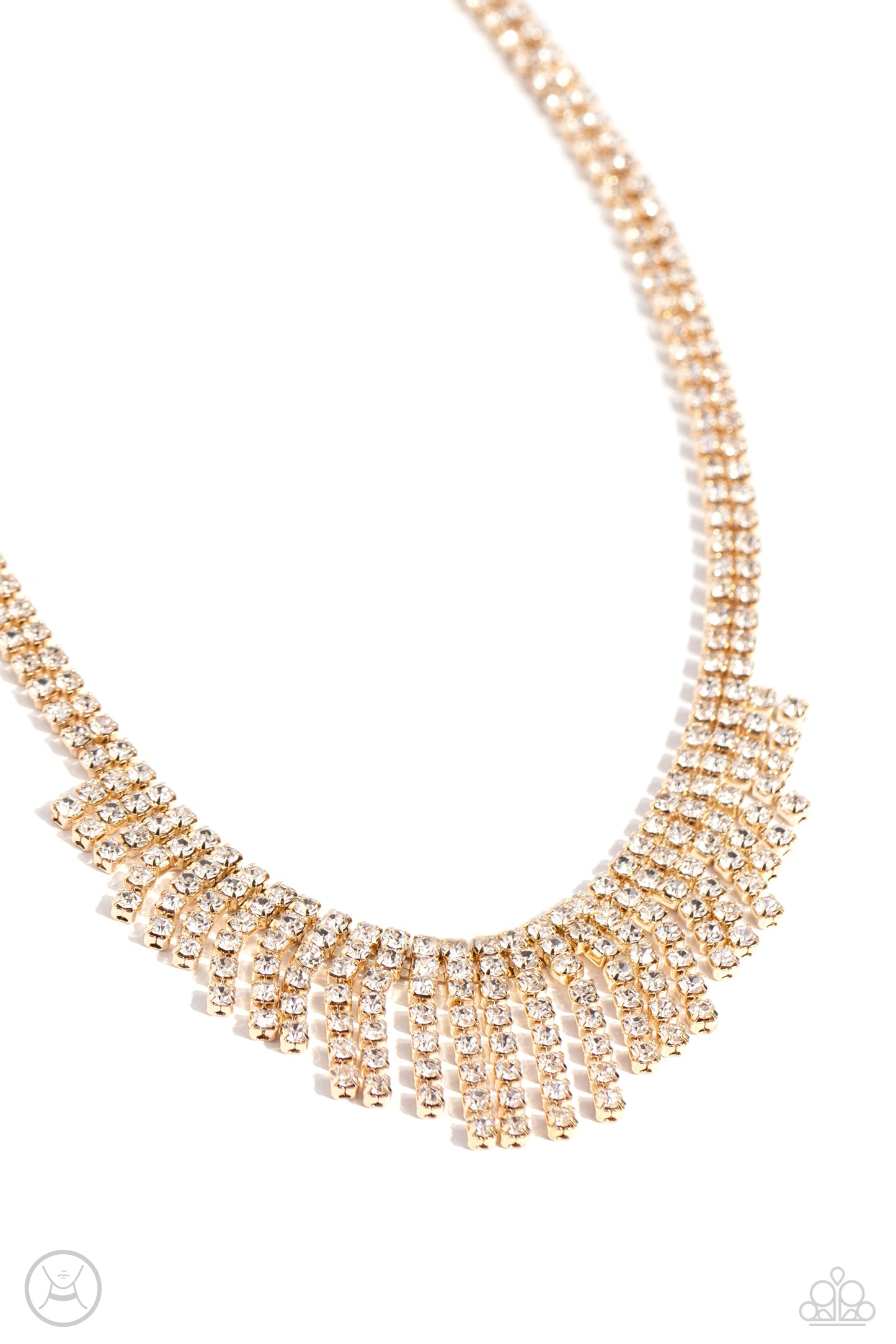 Daring Decadence - Gold Choker Necklace - Paparazzi Accessories