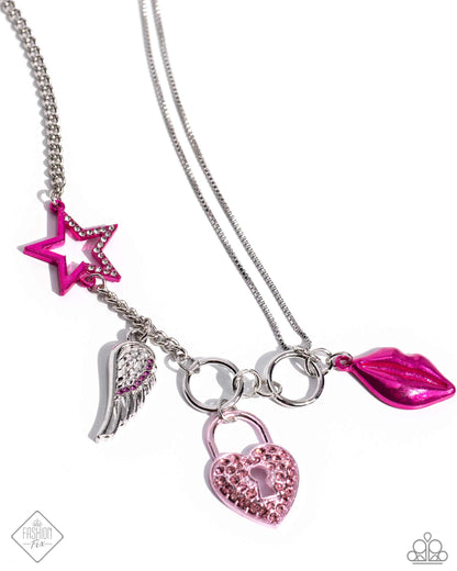 The Princess and the Popstar - Pink Necklace - Paparazzi Accessories