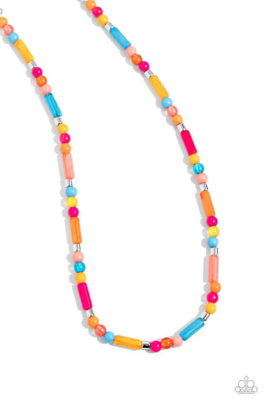 Beaded Beginner - Orange Necklace - Paparazzi Accessories