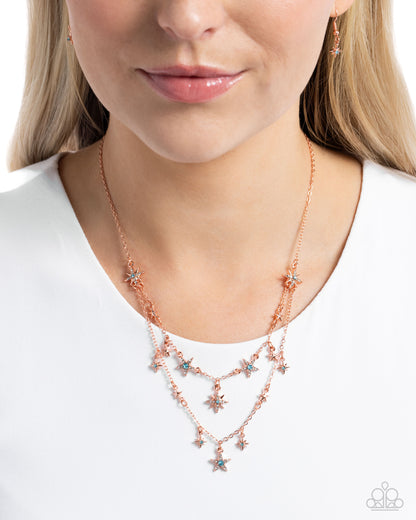 Raising the STAR - Copper Necklace - Paparazzi Accessories