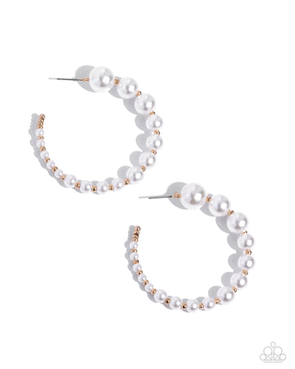 Candidate Class - Gold Hoop Earrings - Paparazzi Accessories