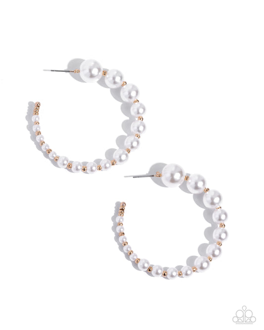 Candidate Class - Gold Hoop Earrings - Paparazzi Accessories